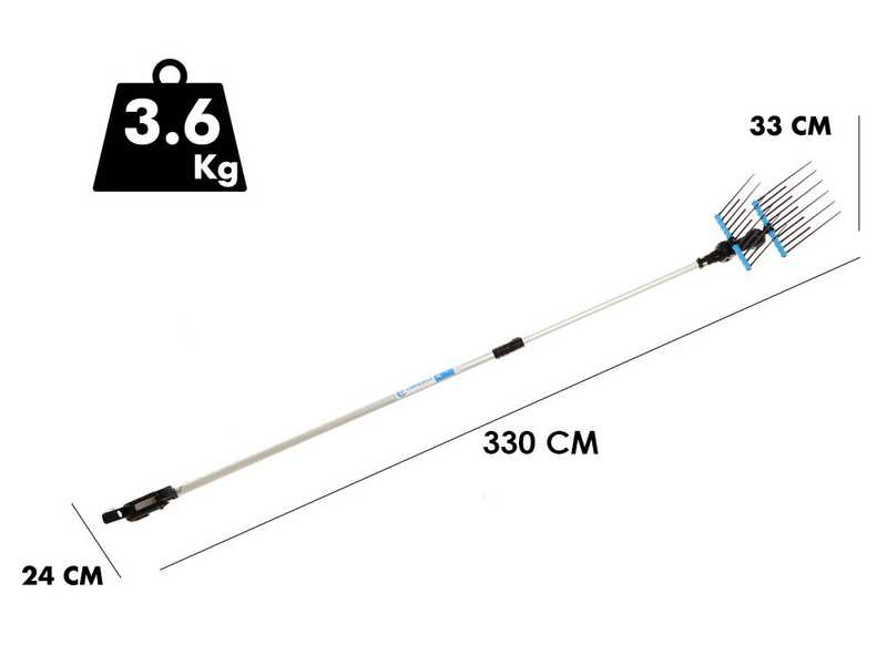 Campagnola Alice STAR ECO - Aluminium Pole - 245 - 330 cm - Electric Olive Harvester