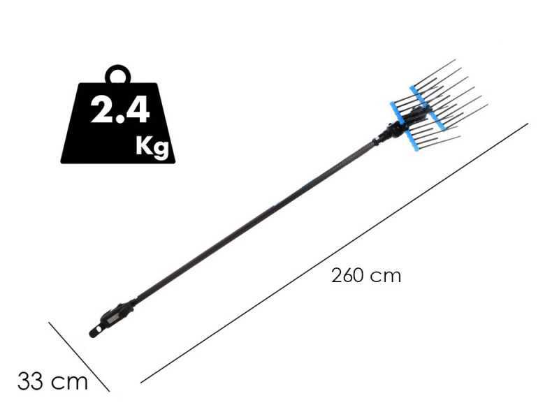 Campagnola Alice STAR ECO - 200cm Carbon Pole - Electric Olive Harvester