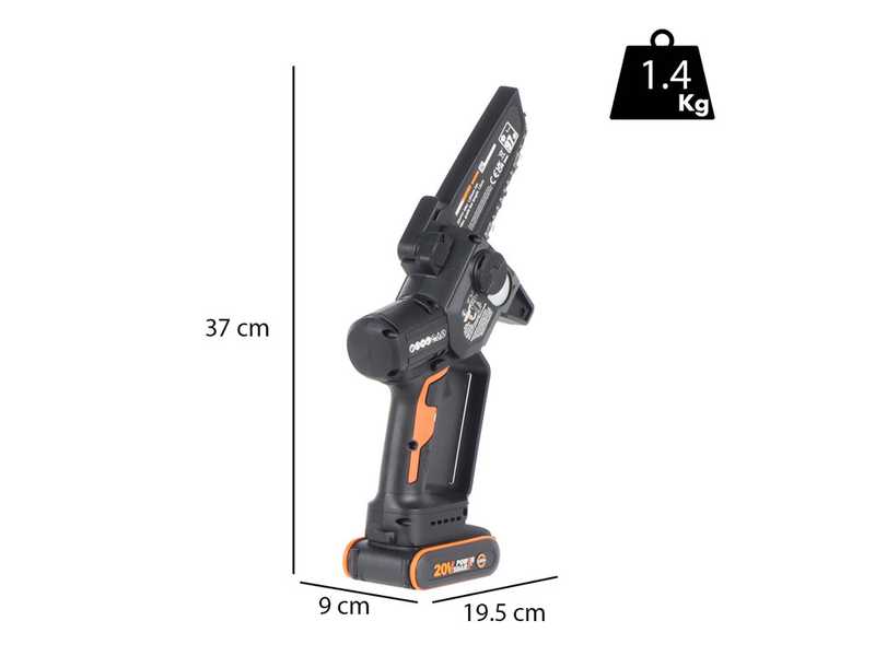 Worx Nitro WG325E - Battery-powered manual pruner - 20V/2Ah