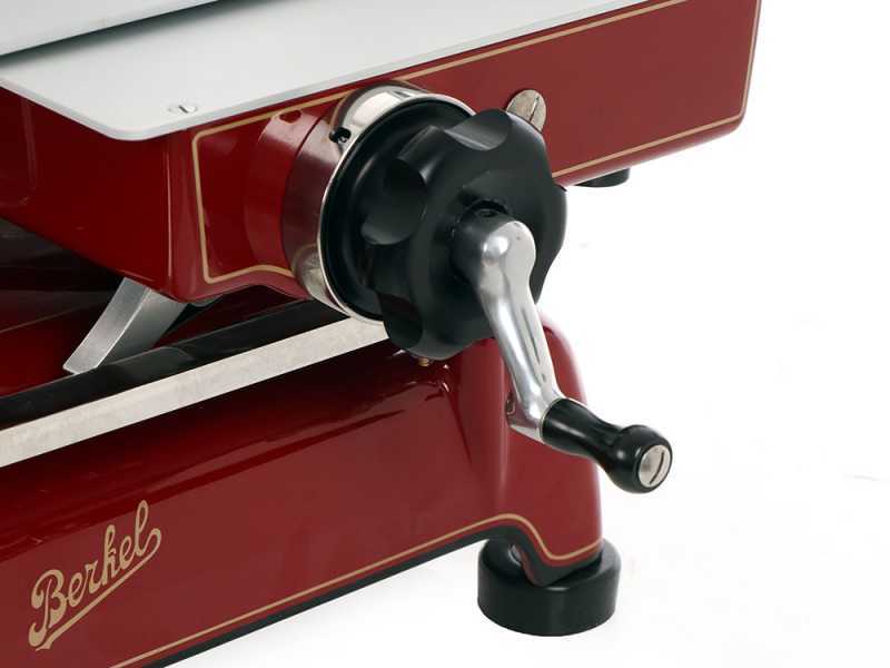 BERKEL B3 - Flywheel Meat Slicer With Pedestal With 300 mm Chrome-Plated Steel Blade - Red