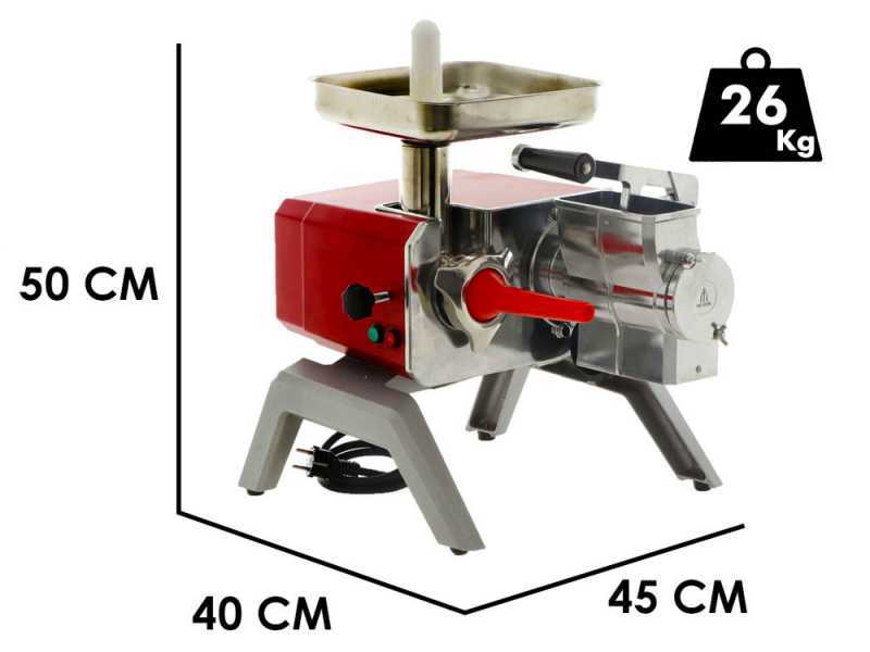 Tre Spade Toollio F95001/MR - Electric Meat Mincer with Grater + Accessory Kit - 750W - Single-phase