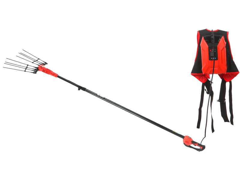 Blue Bird Olimpo 23-56 AT - Battery-powered Olive Harvester - Backpack Battery - Telescopic Pole 225 - 310 cm - 50.4V 18Ah