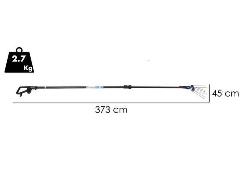Campagnola Master - 185-270 cm Carbon and Aluminium Pole - Electric Battery-powered Olive Harvester