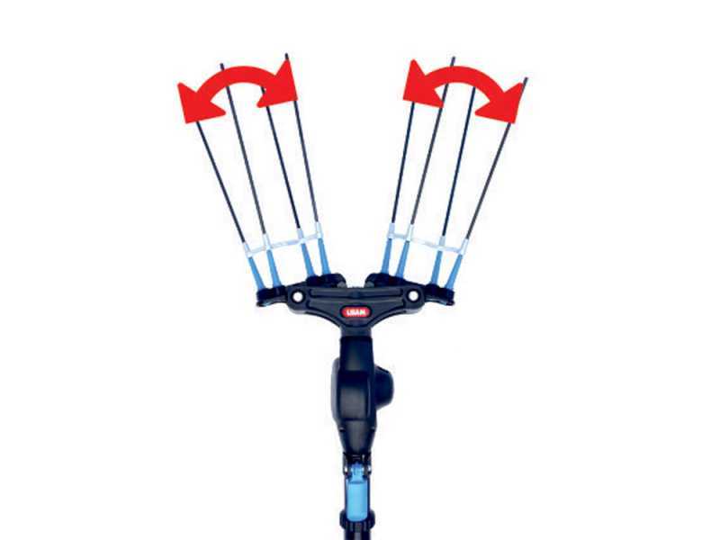 Lisam Thor 36V - Electric Battery-powered Olive Harvester - With 8 Carbon Prongs - Telescopic Pole