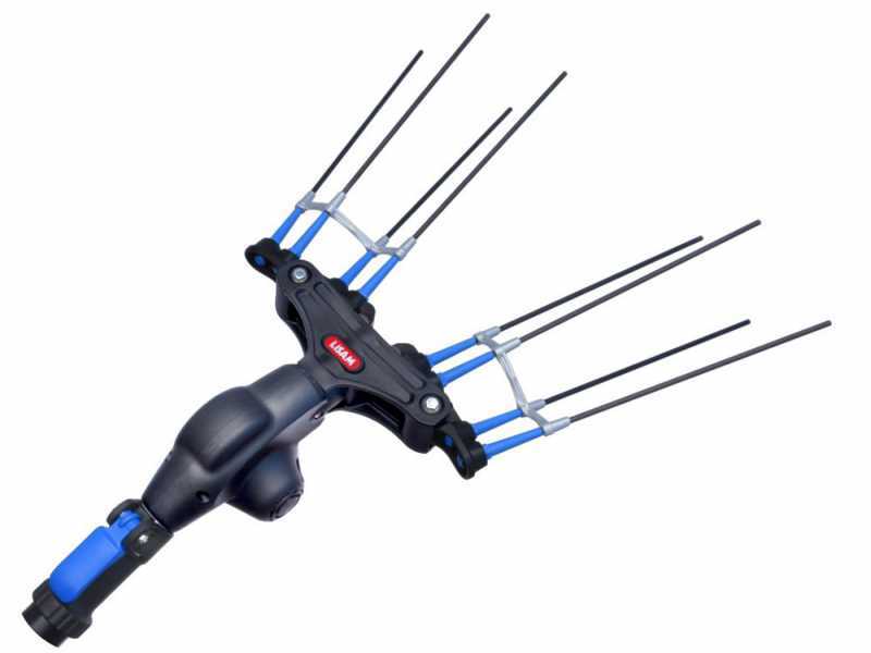 Lisam Thor 36V - Electric Battery-powered Olive Harvester - With 8 Carbon Prongs - Telescopic Pole