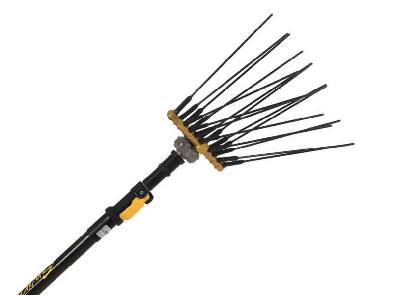 Lisam Swing 36V - Electric Battery-powered Olive Harvester - With 8+8 Carbon Prongs - Telescopic Pole