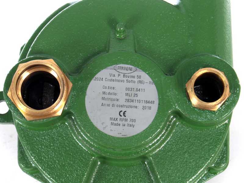 Ferroni ML.I. 25 - Pump for Tractor PTO - 30-19 mm Fittings