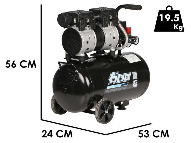 Fiac SUPERSILENT 24/1 - 24 lt oilless silenced electric compressor - 1 HP motor