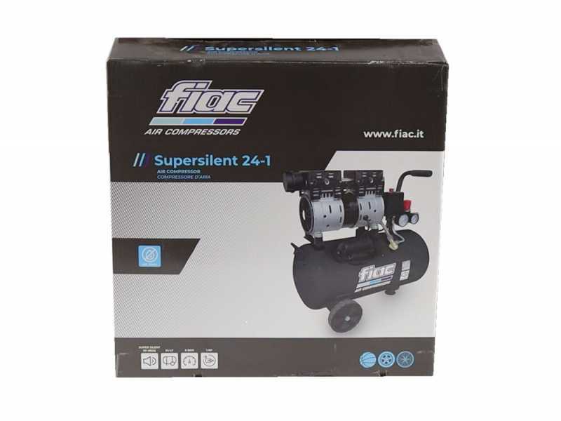 Fiac SUPERSILENT 24/1 - 24 lt oilless silenced electric compressor - 1 HP motor