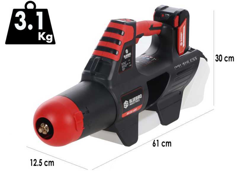 Blue Bird BS 22-400 - Battery-powered Hand-held Sprayer/ Mist Blower - 21V 5 Ah