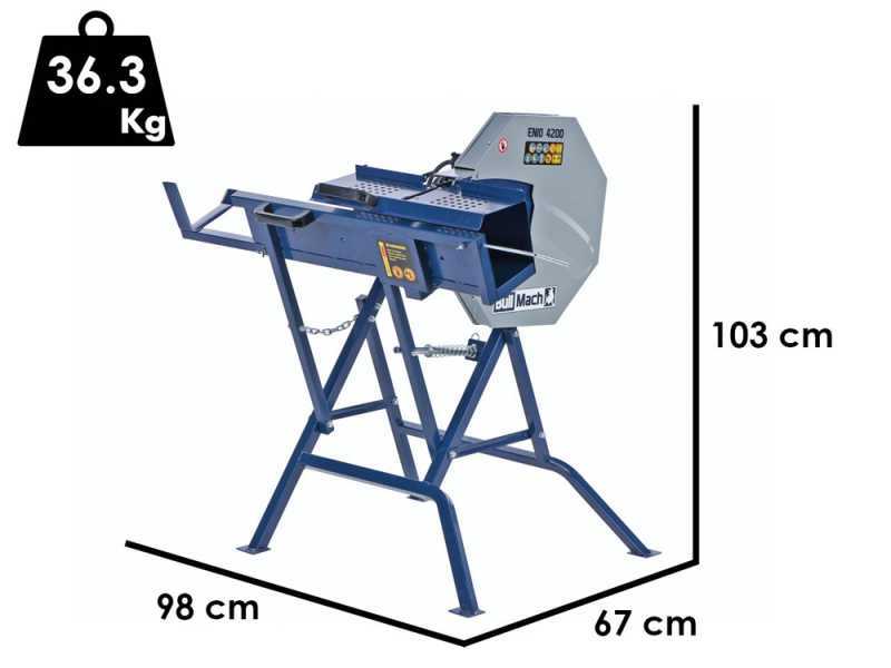 BullMach ENIO 4200 - Electric log saw - Single-phase table saw