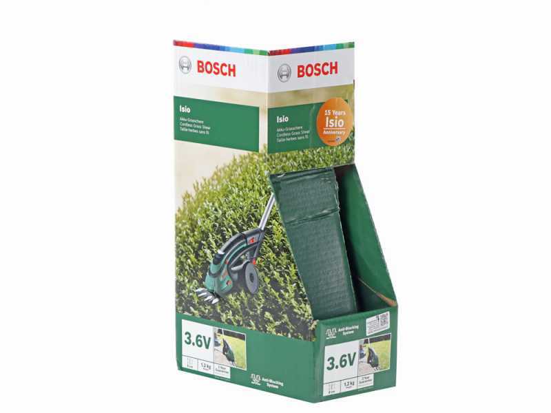 Bosch Isio - Battery powered grass-cutting shears with pole - 3.6V 1.5Ah