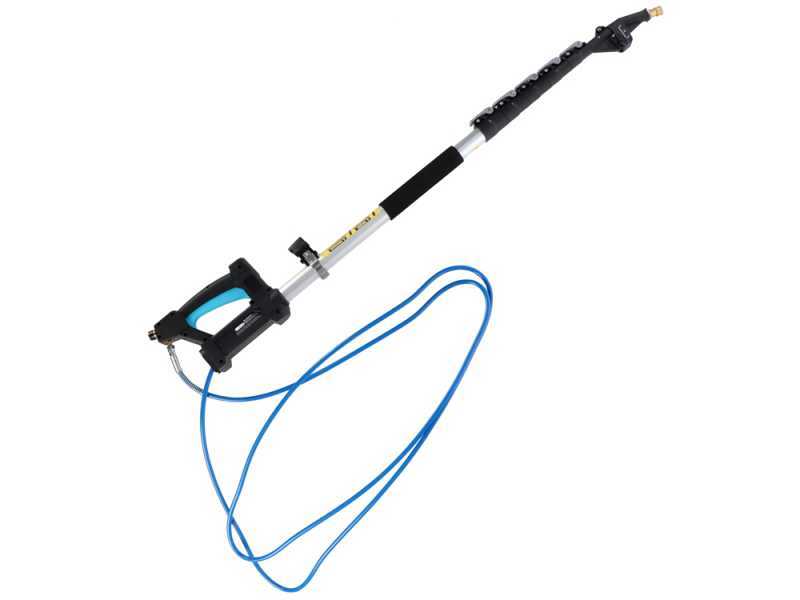 6-section telescopic lance extendable up to 5.5 m for high-pressure cleaners