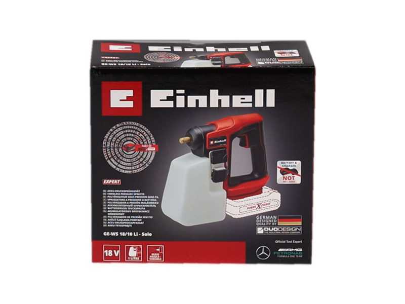 Einhell GE-WS 18/10 Li-Solo - Battery-powered Hand-held Sprayer - 18V - WITHOUT BATTERY