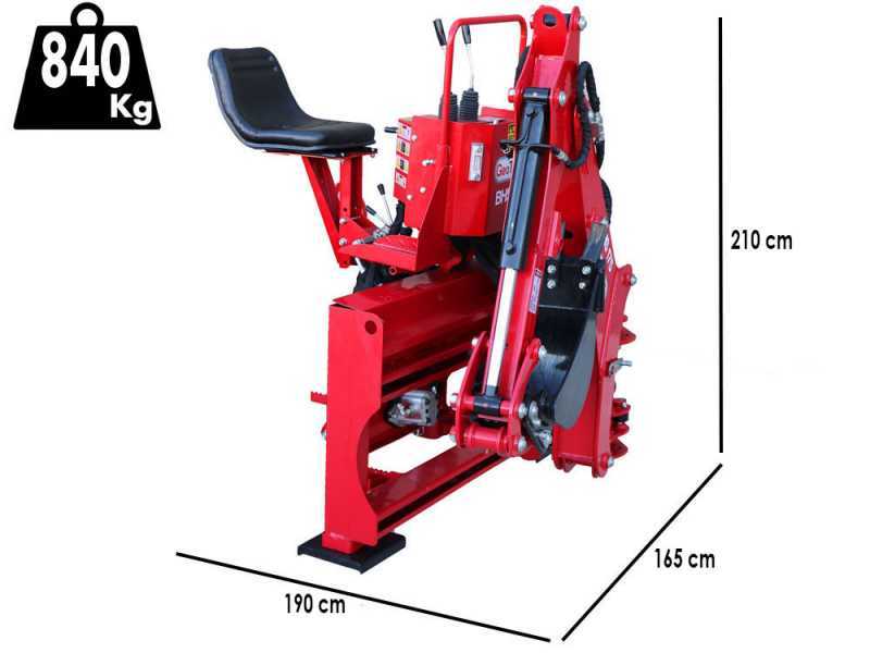 GeoTech-Pro BHS 225 - Backhoe for tractor with lateral movement