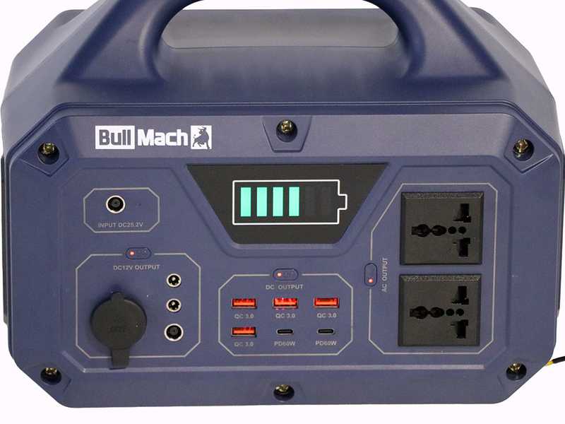 BullMach Elektron 500 - Portable Power Station  - 500W/499.5Wh 3.7V
