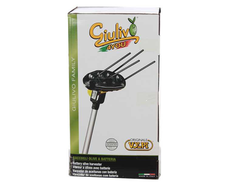 Volpi Giulivo 4YOU 706 - Electric Battery-powered Olive Harvester - 240cm - Olive Shaker on Fixed Pole 