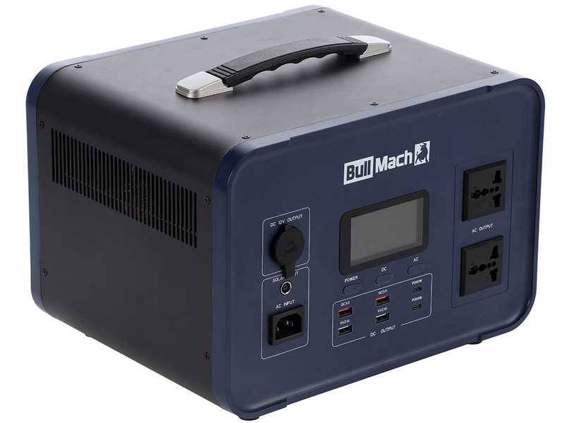 BullMach Elektron 2000 - Portable Power Station - 2000W/1536Wh 3.2V
