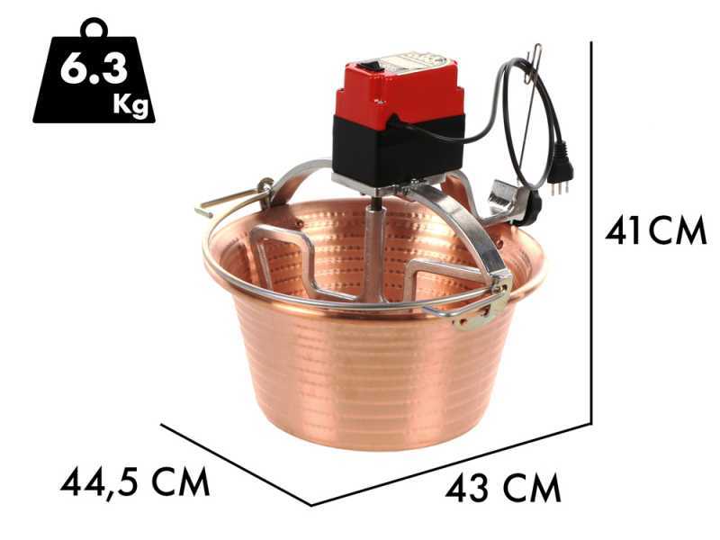 NuovaFac Cuoca Automatica - Hammered Copper Electric Induction Pot - 14L - 30W