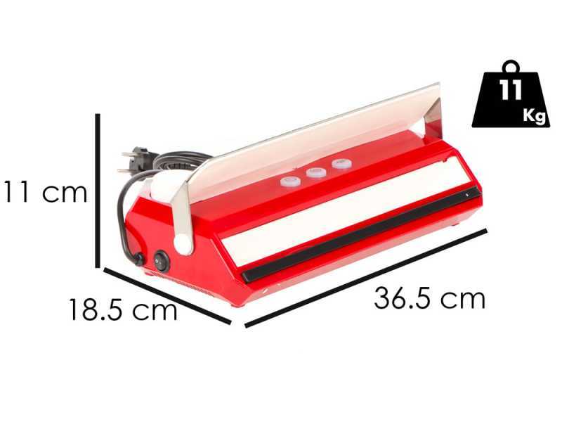 Tre Spade Takaje VacuumMachine Red - Vacuum Sealer - 33 cm Sealing Bar