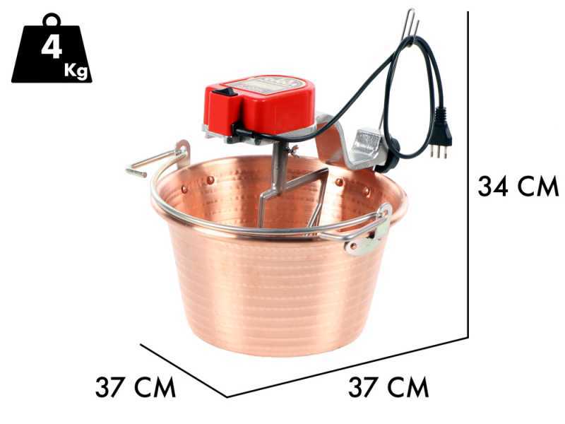 NuovaFac Cuoca Automatica -  Hammered Copper Electric Induction Pot - 9L - 5W