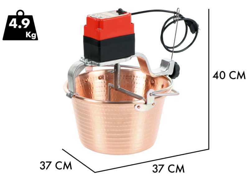 NuovaFac Cuoca Automatica - Hammered Copper Electric Induction Pot - 9L - 24W