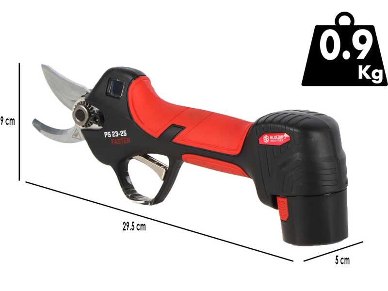 Blue Bird PS 23-25 Faster - Electricic Pruning Shear - 2x 12.6V 2Ah - 23mm Cutting diameter