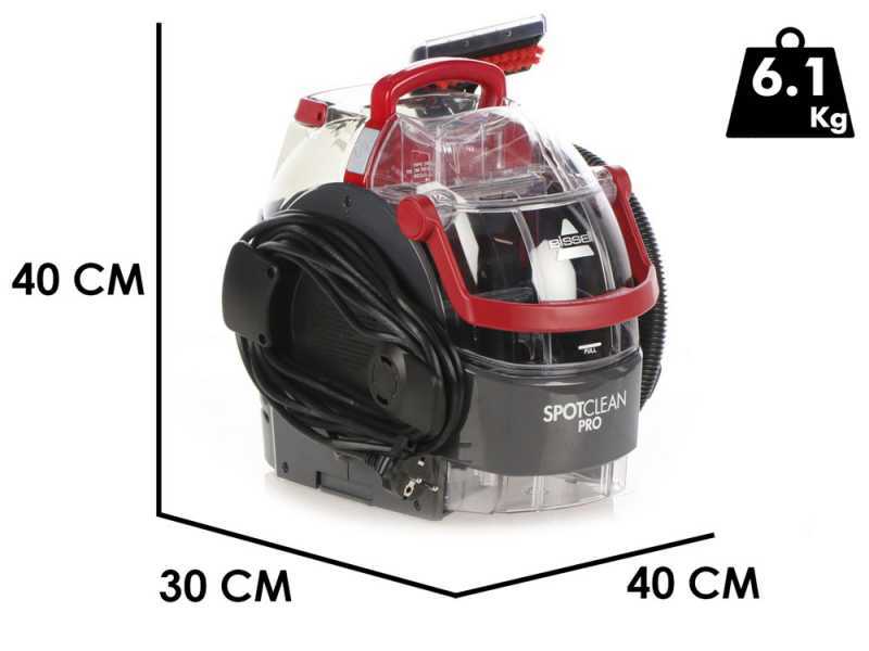 Bissell SpotClean Pro - Carpet cleaner - 750W - for stairs, upholstery, cars and carpets