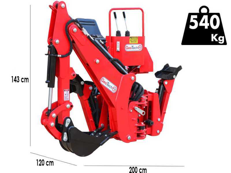 GeoTechPro BHF 225 - Backhoe for stationary tractor