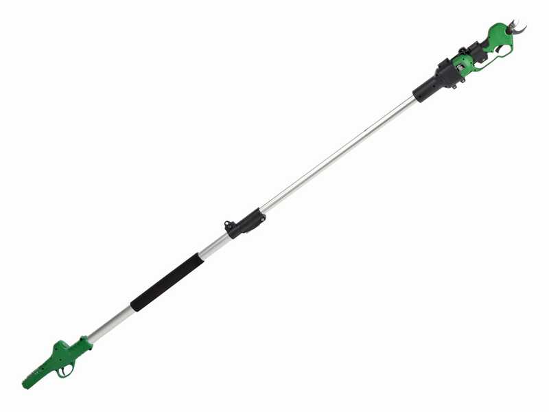 GreenBay TopCut 28 - Electric pruning shear on pole - 2x 16.8V 2Ah - 150/210 cm - 28mm Cutting diameter