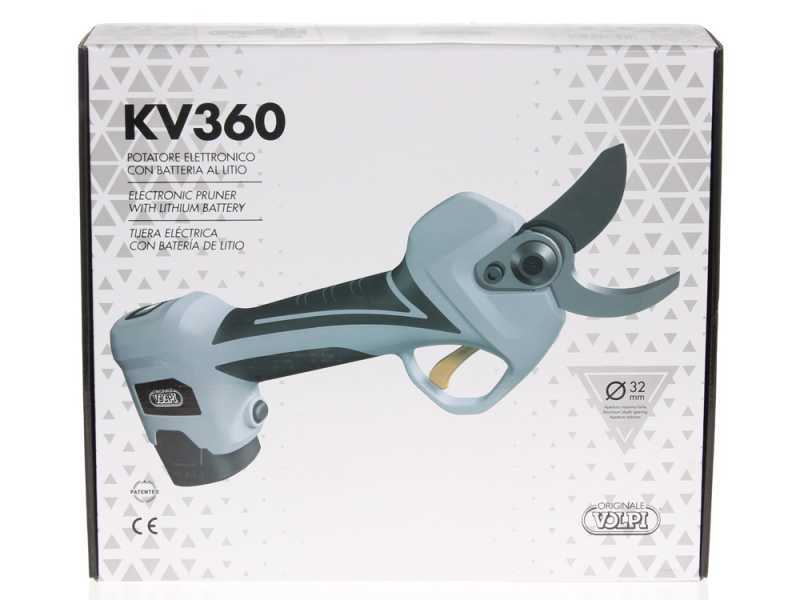 Volpi KV360 - Electric pruning shear - 32mm Cutting diameter - WITHOUT BATTERY AND BATTERY CHARGER