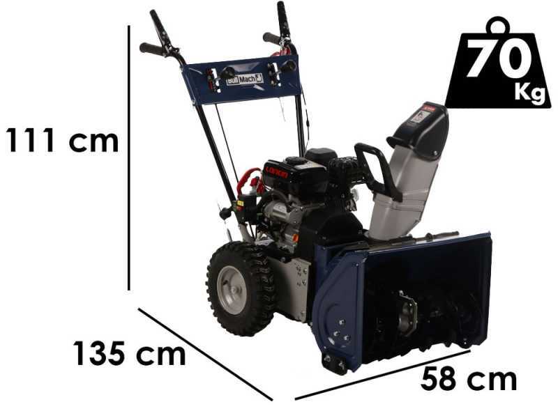 BullMach BM-SS 80 WEL - Petrol Snowplough with Electric Start - Multifunction - Loncin H200
