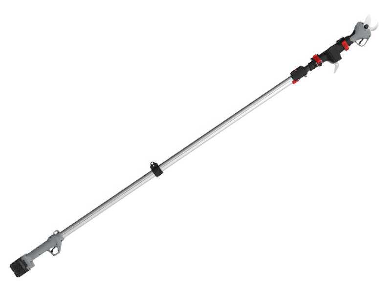 Volpi KV390 - Electric pruning shear - 2x 21.6V 2.5Ah + Extension pole - 40mm Cutting diameter