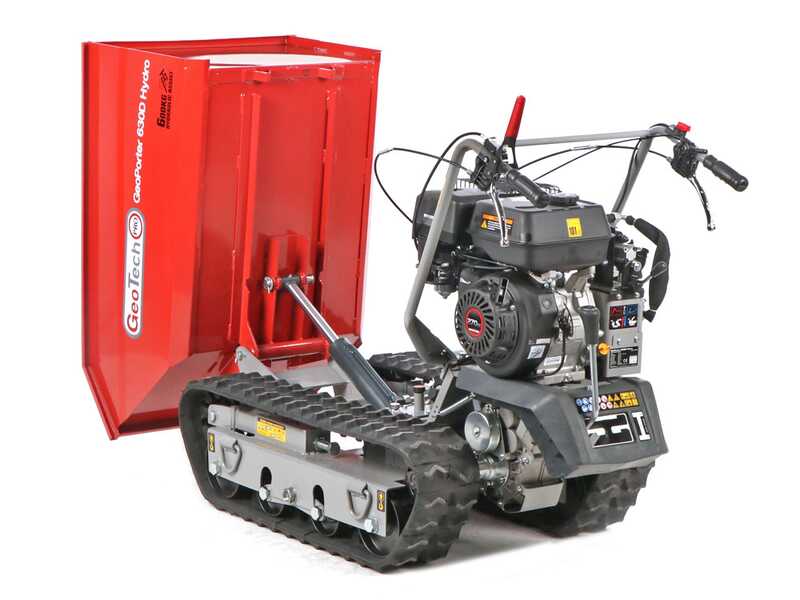 GeoTech Pro GeoPorter 630D Hydro - Tracked wheelbarrow - Hydraulic dumper 600Kg
