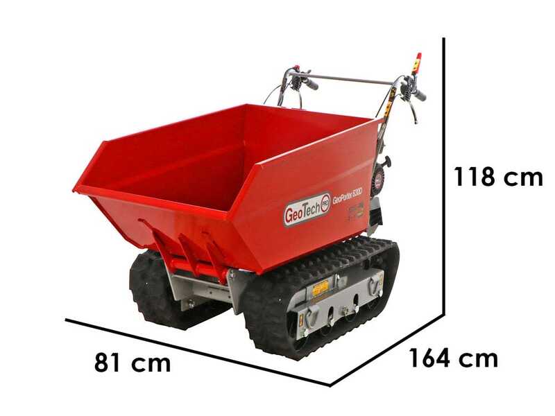 GeoTech Pro GeoPorter 630D - Tracked wheelbarrow - Dumper 600Kg