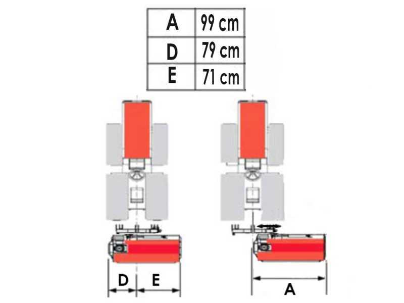 Premium Line CE 138 - Tractor-Mounted Flail Mower - Medium-Light Series - Manual Shift - Counterclockwise PTO (left-hand rotation)
