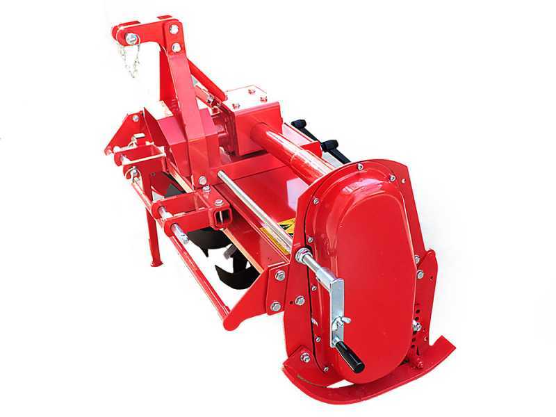 AgriEuro RS 105 Medium size Tractor Rotary Tiller model - manual side shift kit included - Counterclockwise PTO (left-hand rotation)