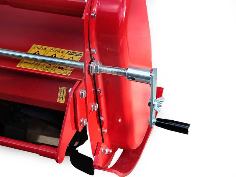 AgriEuro RS 105 Medium size Tractor Rotary Tiller model - manual side shift kit included - Counterclockwise PTO (left-hand rotation)