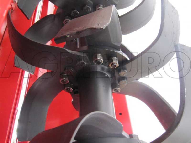 Medium series italian rotary tiller AgriEuro UR 204 + professional Cardan shaft with clutch - Counterclockwise PTO (left-hand rotation)
