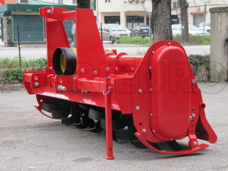Medium series italian rotary tiller AgriEuro UR 204 + professional Cardan shaft with clutch - Counterclockwise PTO (left-hand rotation)