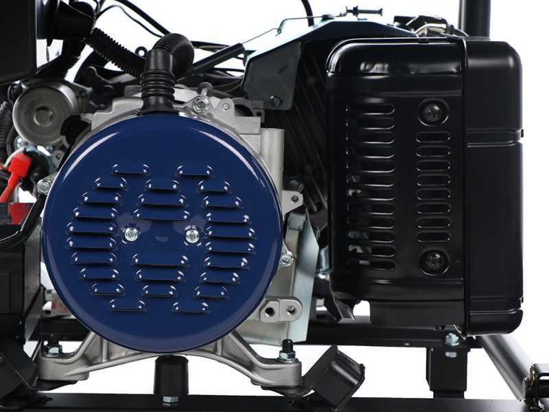 BullMach AMBRA 13800 E-3 - Petrol-powered Wheeled Generator with 10 kW AVR - DC 9 kW Three-phase