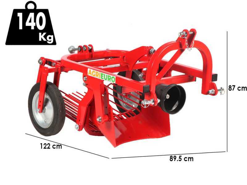 Top Line DM 50 - Tractor mounted potato digger - Oscillating sieve - For tractors with three-point hitch