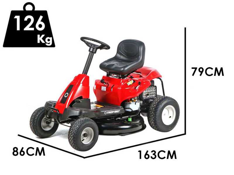 Troy-Bilt TB 76T-S - Riding-on Mower - with Side Discharge - 382cc Engine - Electric Start
