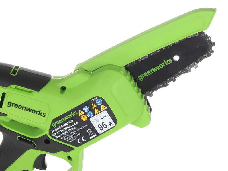Greenworks GD48MCS10XK2 - Manual brushless battery pruner - 48V 2Ah