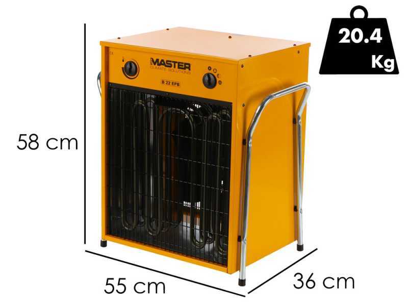 Master B 22 EPB - Three-phase Electric Heater with Fan - Hot Air Generator