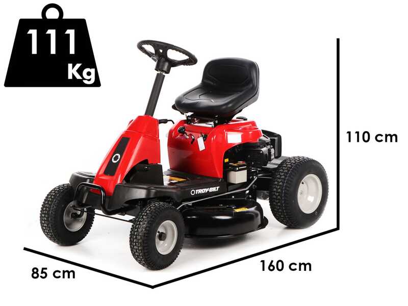 Troy-Bilt TB 60T-S SELECT - Riding-on Mower - with Side Discharge - 196cc Engine - Electric Start