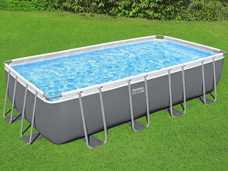 Bestway Power Steel Rectangular 56466 - 594x314x122 cm - Above-ground pool