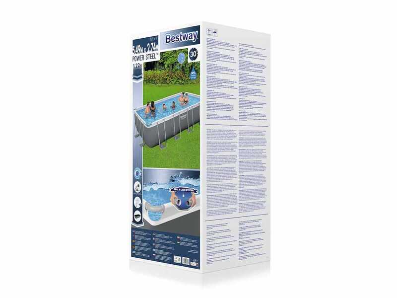 Bestway Power Steel Rectangular 56466 - 594x314x122 cm - Above-ground pool