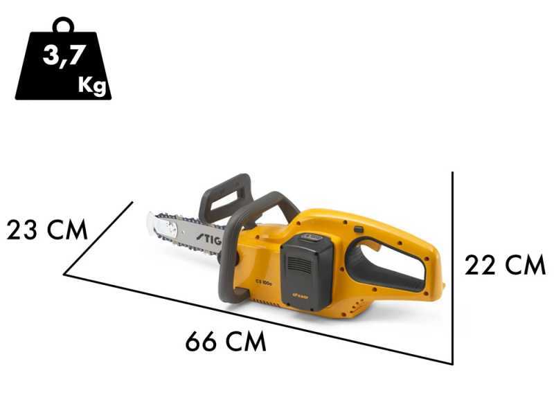 Stiga CS 100e Kit - 20V 4Ah Battery-powered Electric Saw - 25 cm Blade
