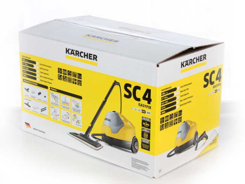 Karcher SC 4 EasyFix steam cleaner - non-stop steam, refillable extractable tank